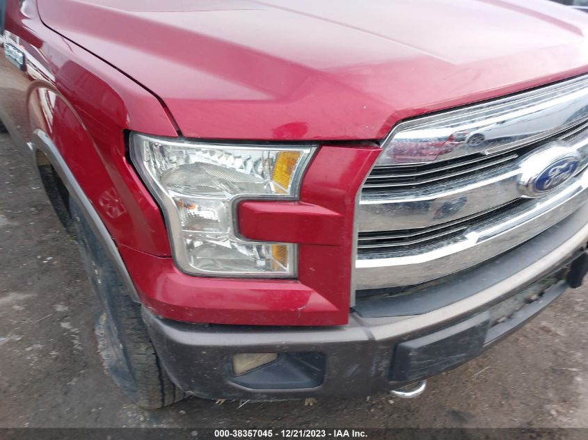 1FTEW1EP7GKD55231 2016 Ford F-150 Lariat