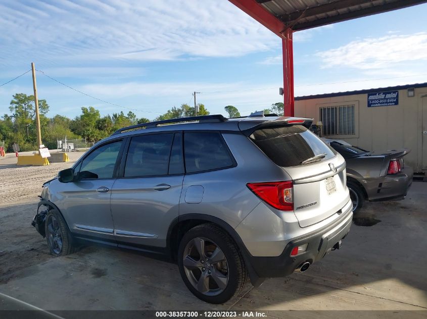 2019 Honda Passport Touring VIN: 5FNYF7H94KB010354 Lot: 38357300