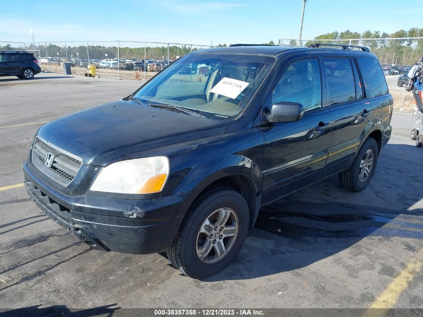 2005 Honda Pilot Ex-L VIN: 5FNYF18505B021429 Lot: 38357358