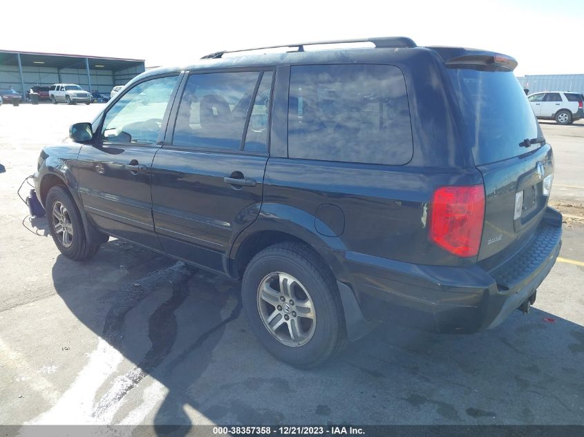 5FNYF18505B021429 2005 Honda Pilot Ex-L