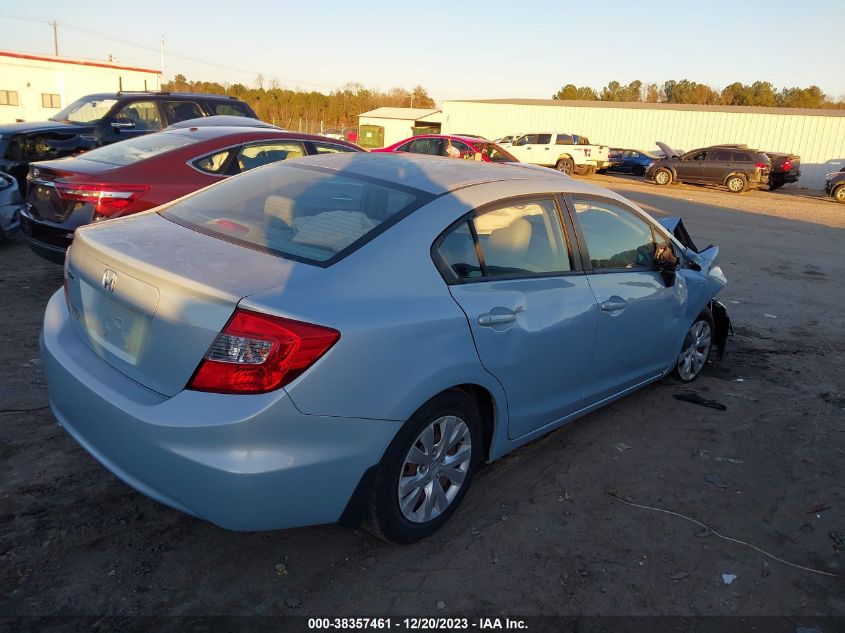 2012 Honda Civic Lx VIN: 19XFB2F59CE044335 Lot: 38357461