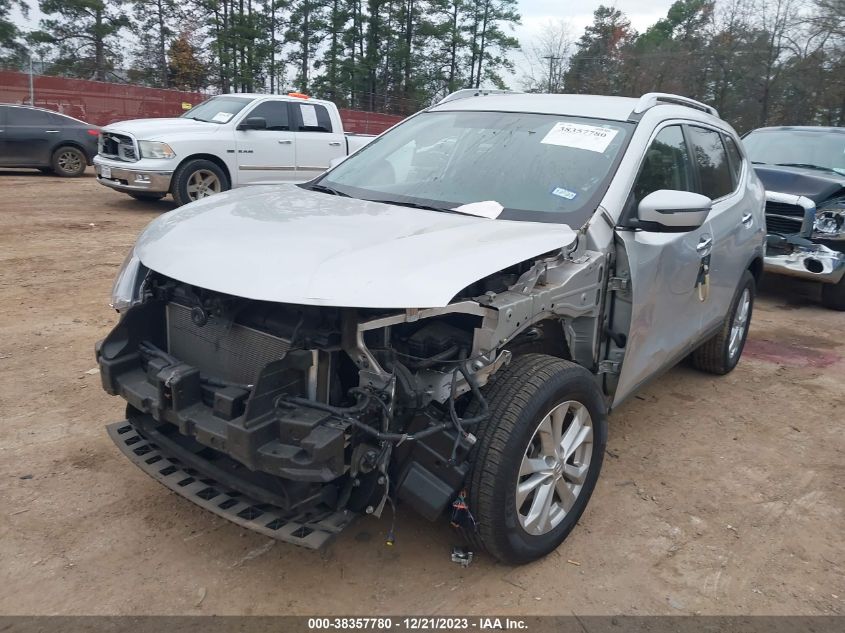 2016 Nissan Rogue Sv VIN: KNMAT2MV6GP731238 Lot: 38357780