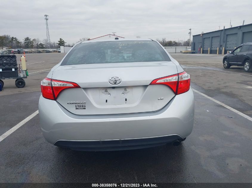 2016 Toyota Corolla Le VIN: 2T1BURHE4GC518937 Lot: 38358076