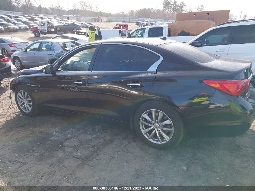 2014 Infiniti Q50 VIN: JN1BV7AR0EM694210 Lot: 38358146