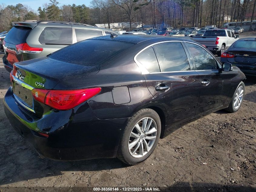 2014 Infiniti Q50 VIN: JN1BV7AR0EM694210 Lot: 38358146