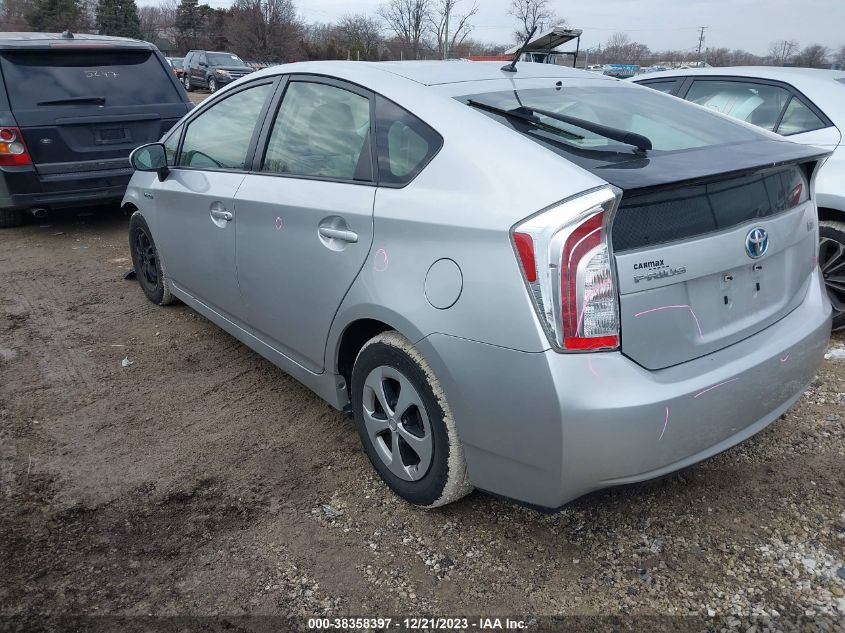 2014 Toyota Prius Two VIN: JTDKN3DU6E1768480 Lot: 38358397