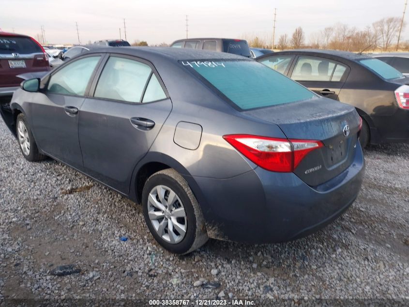 2016 Toyota Corolla Le VIN: 5YFBURHE0GP479814 Lot: 38358767