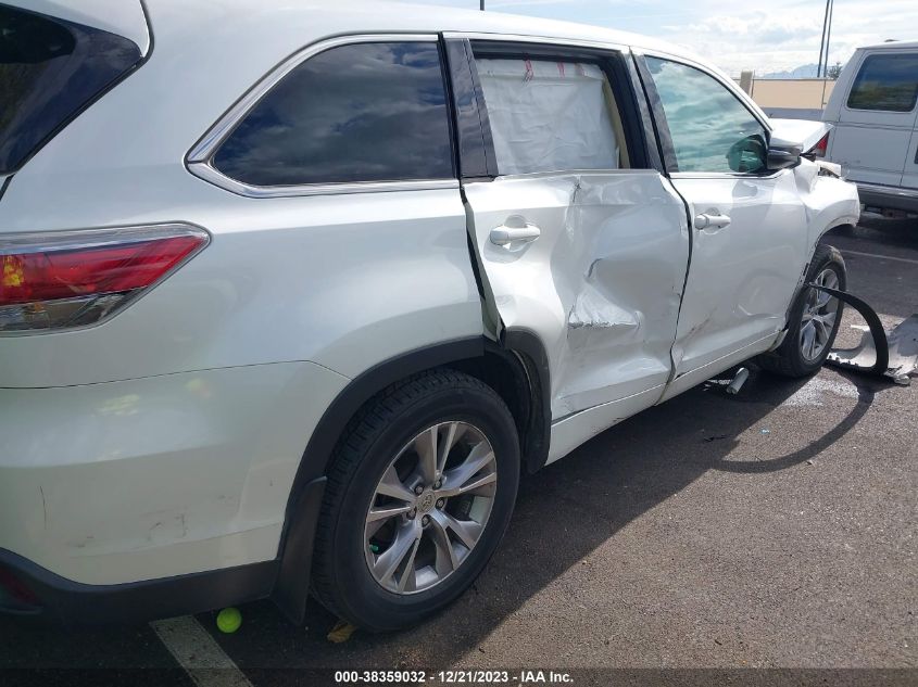 2015 Toyota Highlander Le Plus V6 VIN: 5TDBKRFH4FS186944 Lot: 38359032