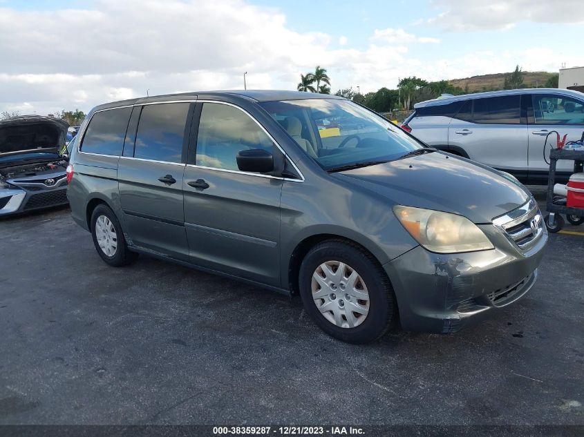 2007 Honda Odyssey Lx VIN: 5FNRL38207B042654 Lot: 40666111