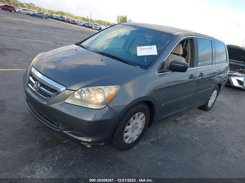 2007 Honda Odyssey Lx VIN: 5FNRL38207B042654 Lot: 40666111