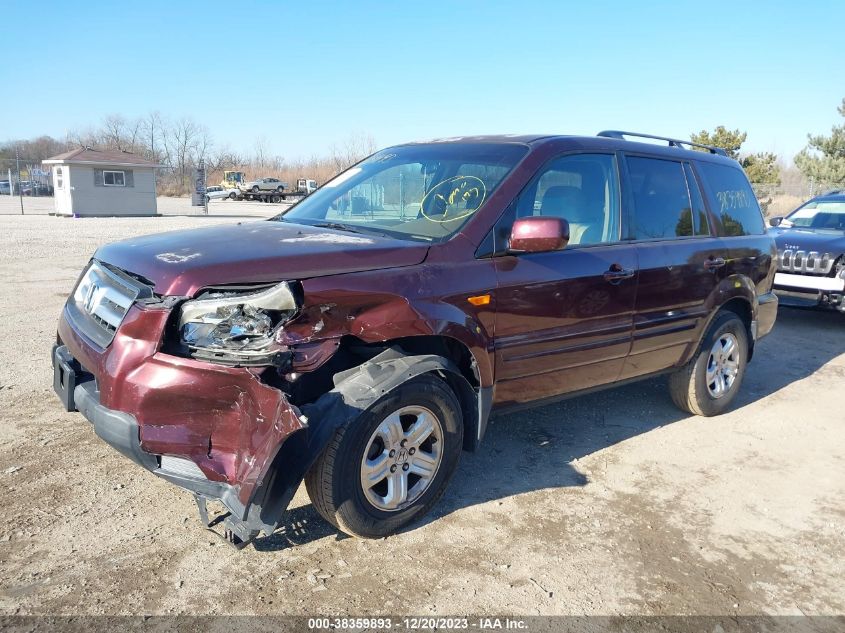 2008 Honda Pilot Vp VIN: 5FNYF18298B038031 Lot: 38359893