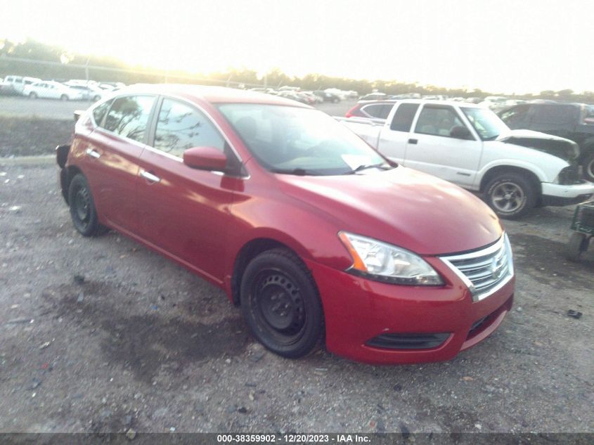 2013 Nissan Sentra Sv VIN: 3N1AB7APXDL564446 Lot: 38359902