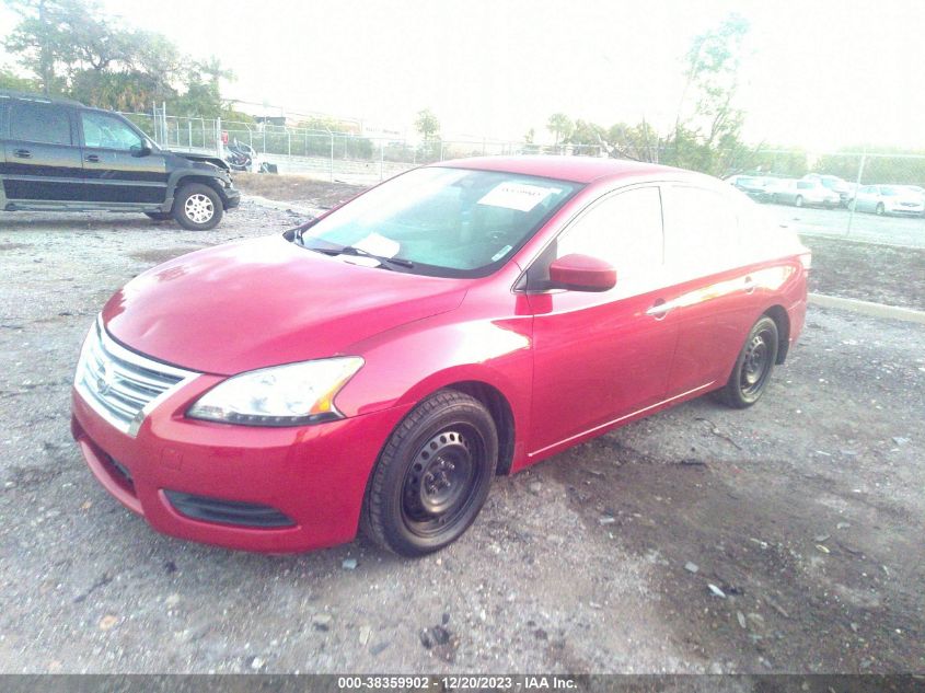 2013 Nissan Sentra Sv VIN: 3N1AB7APXDL564446 Lot: 38359902