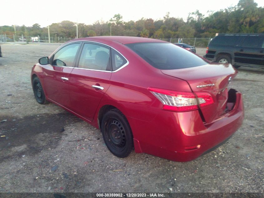 2013 Nissan Sentra Sv VIN: 3N1AB7APXDL564446 Lot: 38359902