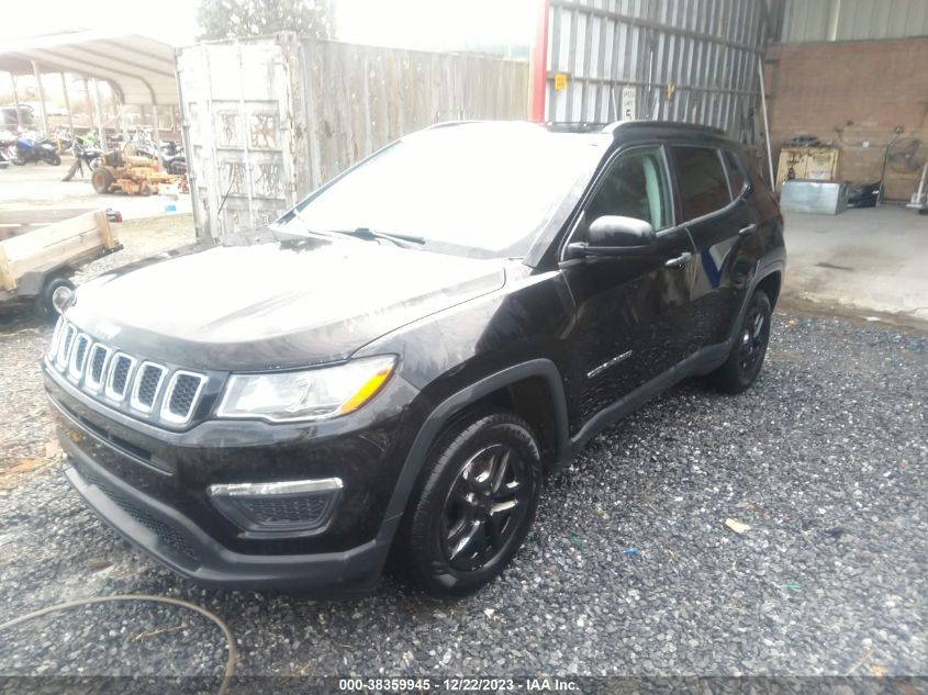 2018 Jeep Compass Sport Fwd VIN: 3C4NJCAB2JT125641 Lot: 38359945