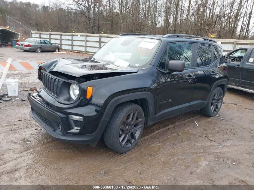 2021 Jeep Renegade Latitude Fwd VIN: ZACNJCBB8MPM39981 Lot: 38360180