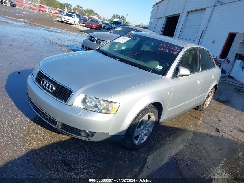 WAUJT68E62A252585 2002 Audi A4 3.0L