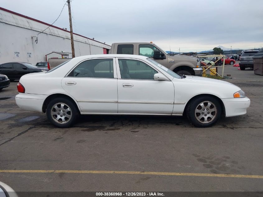 2002 Mazda 626 Lx VIN: 1YVGF22E025273523 Lot: 38360968