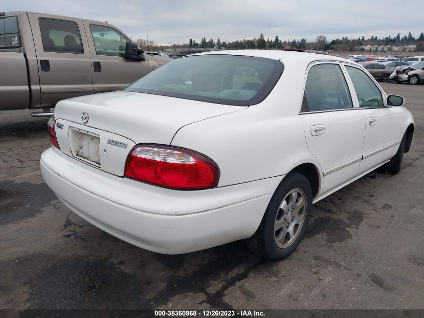 2002 Mazda 626 Lx VIN: 1YVGF22E025273523 Lot: 38360968