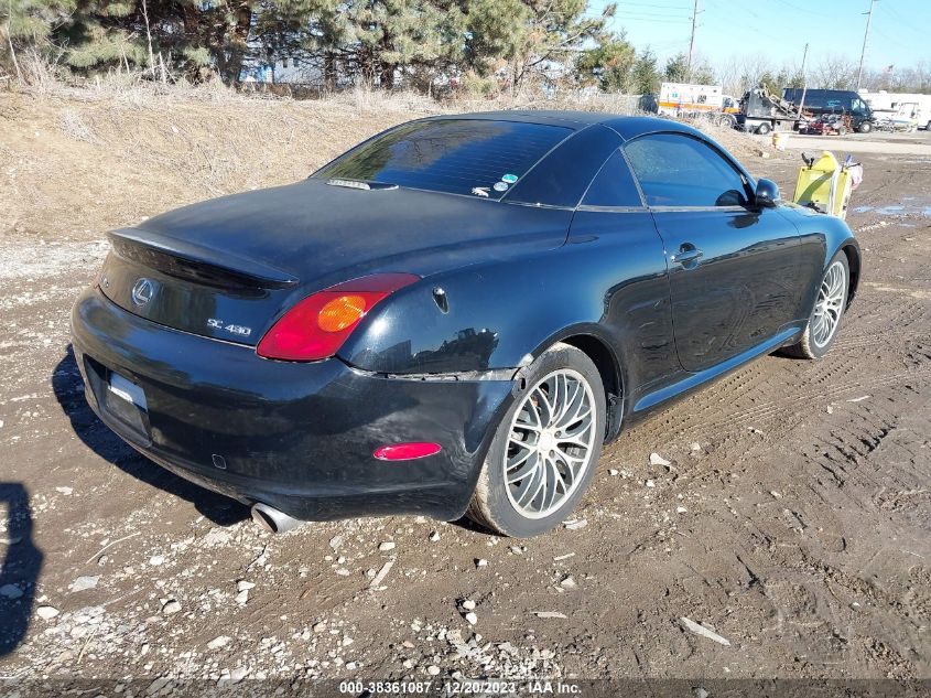 2005 Lexus Sc 430 VIN: JTHFN48Y850069781 Lot: 40506979