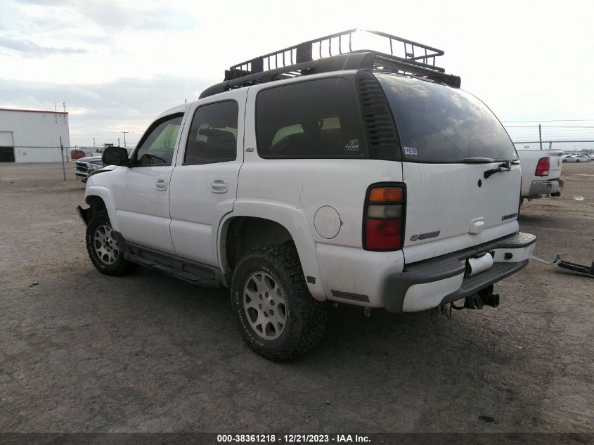 2005 Chevrolet Tahoe Z71 VIN: 1GNEK13T35R173632 Lot: 38361218