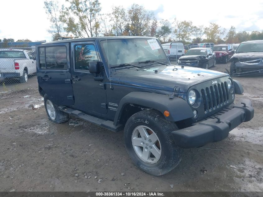 2017 Jeep Wrangler Unlimited Sport 4X4 VIN: 1C4BJWDG3HL528397 Lot: 38361334