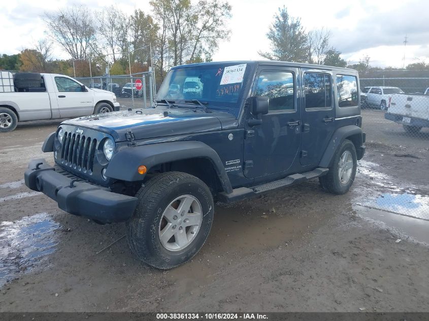 2017 Jeep Wrangler Unlimited Sport 4X4 VIN: 1C4BJWDG3HL528397 Lot: 38361334