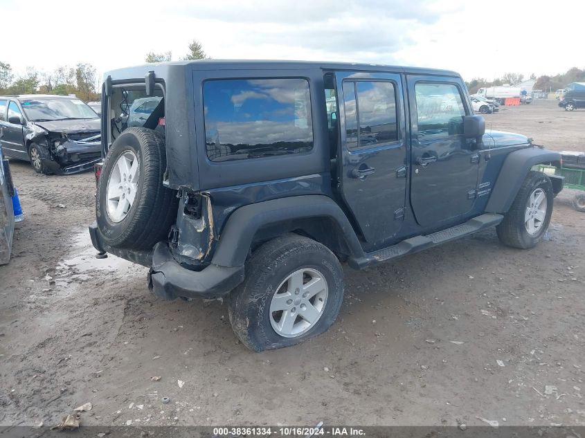 2017 Jeep Wrangler Unlimited Sport 4X4 VIN: 1C4BJWDG3HL528397 Lot: 38361334