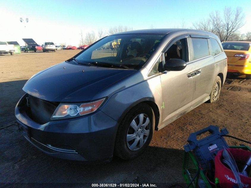 2014 Honda Odyssey Lx VIN: 5FNRL5H2XEB138235 Lot: 38361529