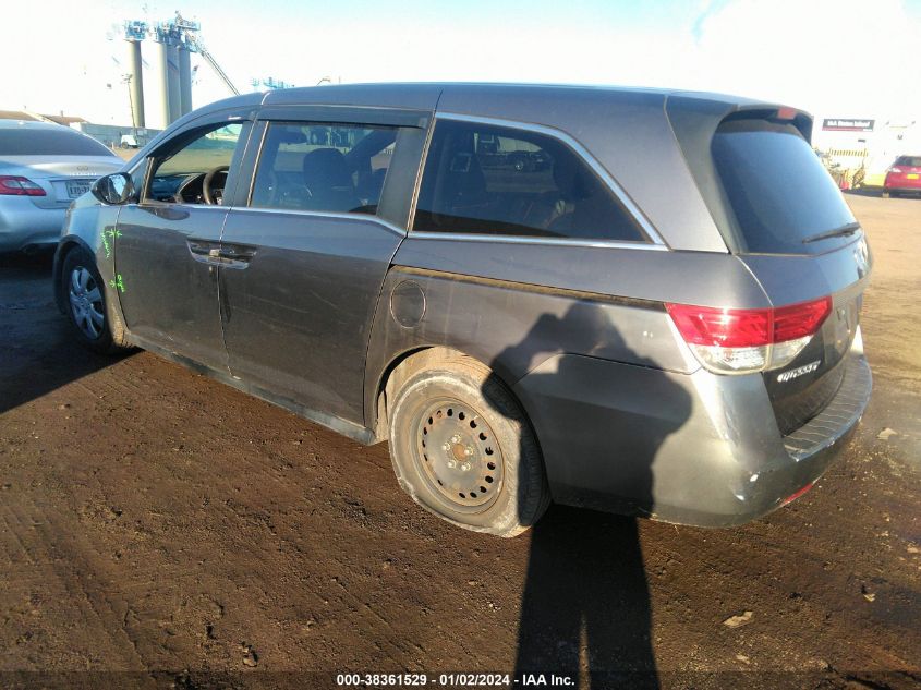 2014 Honda Odyssey Lx VIN: 5FNRL5H2XEB138235 Lot: 38361529