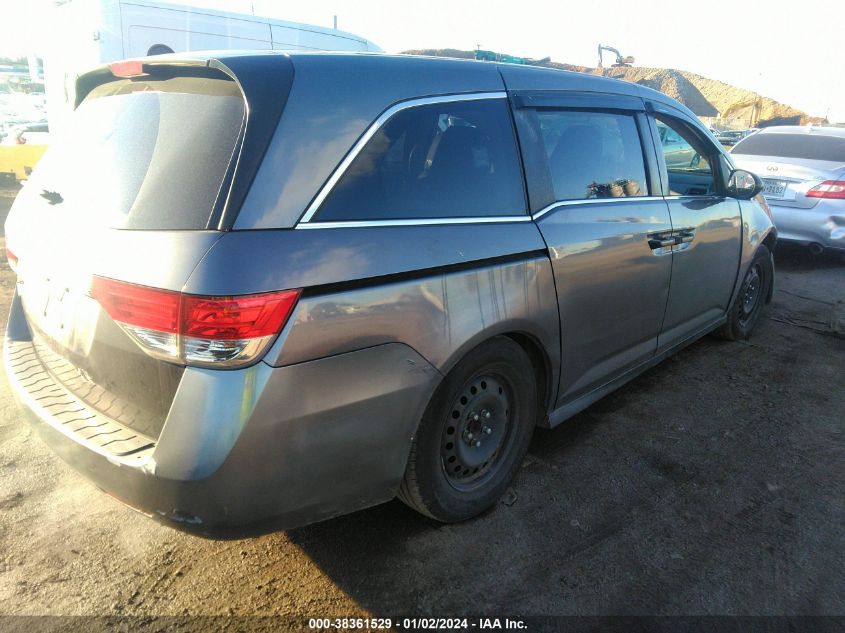 2014 Honda Odyssey Lx VIN: 5FNRL5H2XEB138235 Lot: 38361529