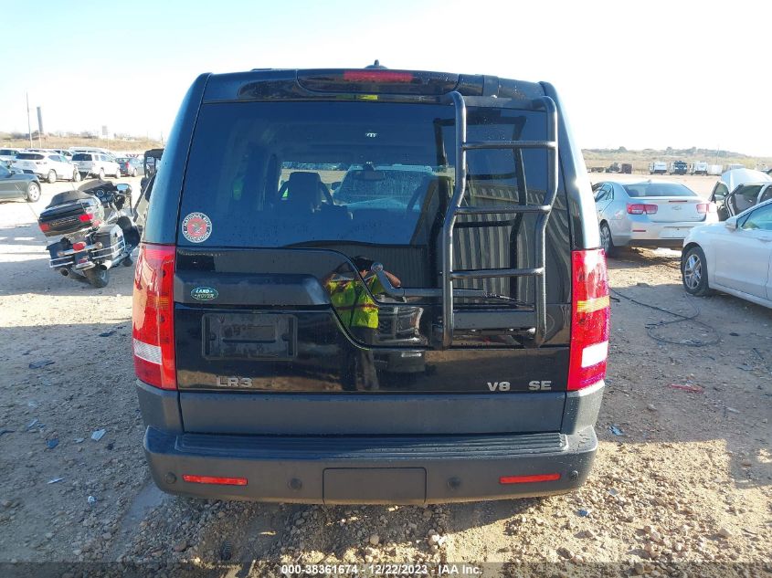 2006 Land Rover Lr3 V8 Se VIN: SALAD25496A400599 Lot: 38361674