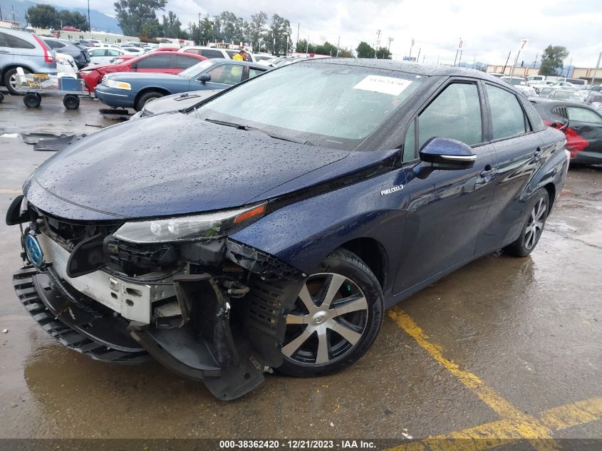 2018 Toyota Mirai VIN: JTDBVRBD8JA004565 Lot: 38362420