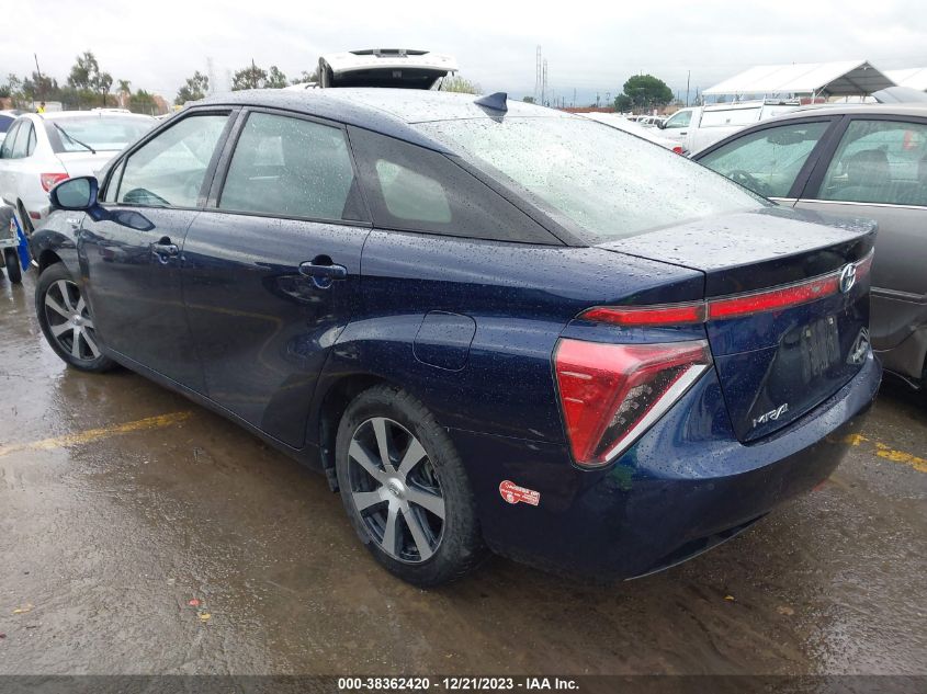 2018 Toyota Mirai VIN: JTDBVRBD8JA004565 Lot: 38362420