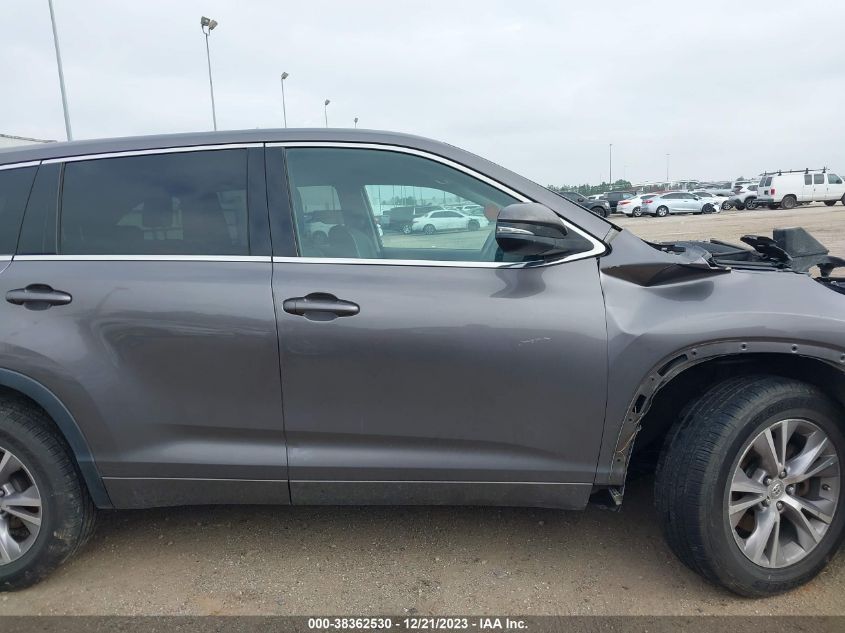 5TDZKRFH6FS051933 2015 Toyota Highlander Le Plus V6