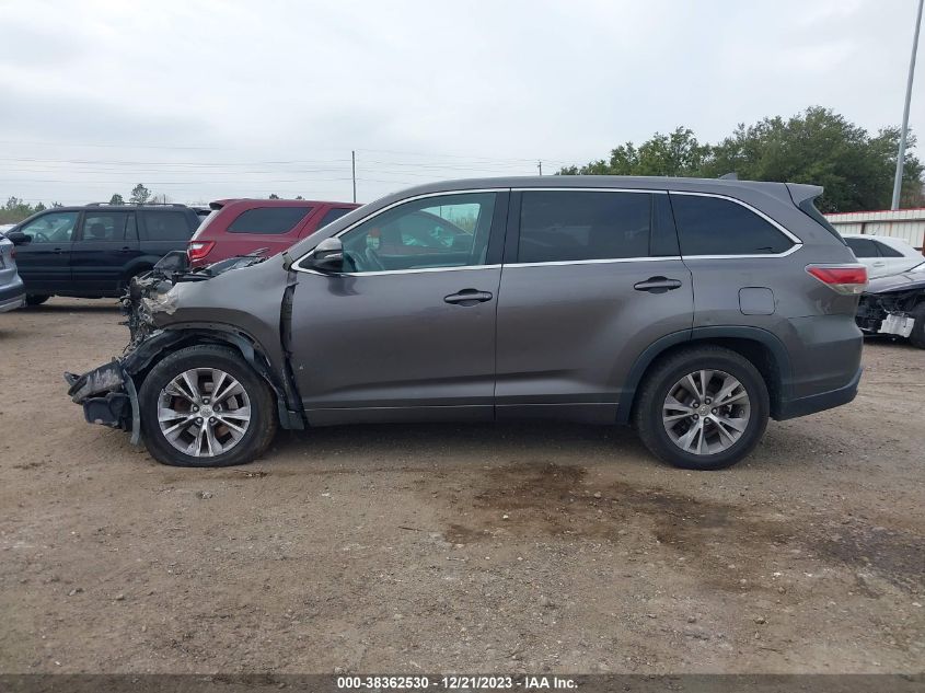 5TDZKRFH6FS051933 2015 Toyota Highlander Le Plus V6