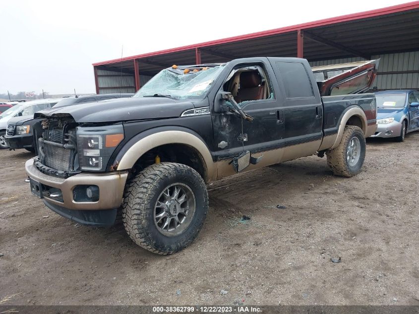 2013 Ford F-250 Lariat VIN: 1FT7W2BT2DEA71757 Lot: 38362799