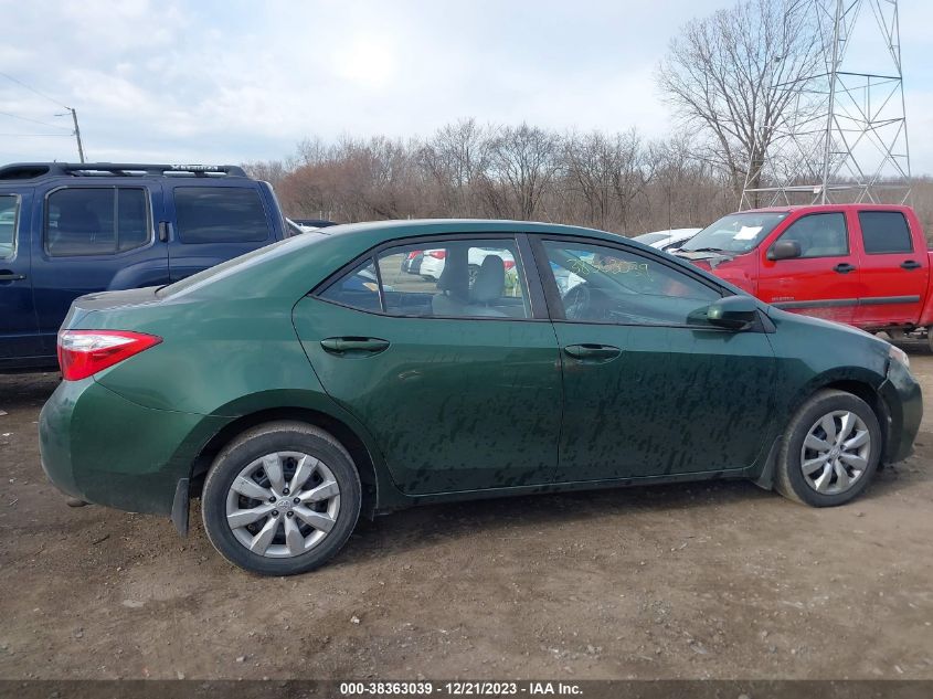 2016 Toyota Corolla Le VIN: 2T1BURHE8GC743863 Lot: 38363039