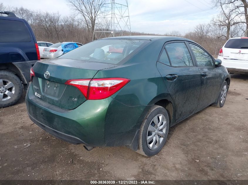 2016 Toyota Corolla Le VIN: 2T1BURHE8GC743863 Lot: 38363039