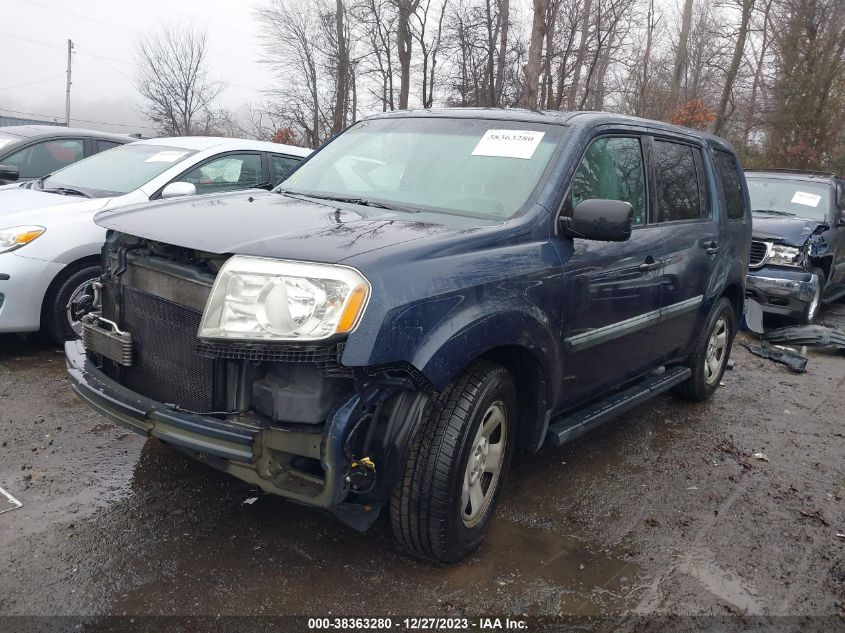 2011 Honda Pilot Lx VIN: 5FNYF3H23BB046547 Lot: 38363280