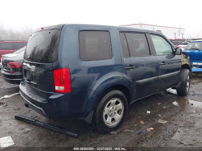 2011 Honda Pilot Lx VIN: 5FNYF3H23BB046547 Lot: 38363280