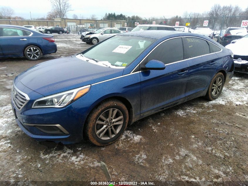 2016 Hyundai Sonata Se VIN: 5NPE24AF2GH295707 Lot: 38363342