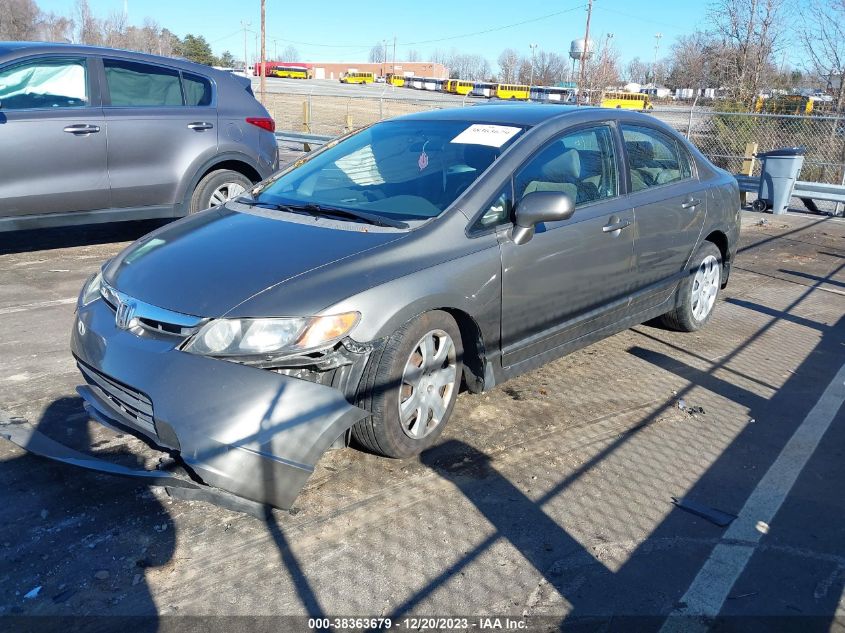 2008 Honda Civic Lx VIN: 2HGFA165X8H354083 Lot: 38363679