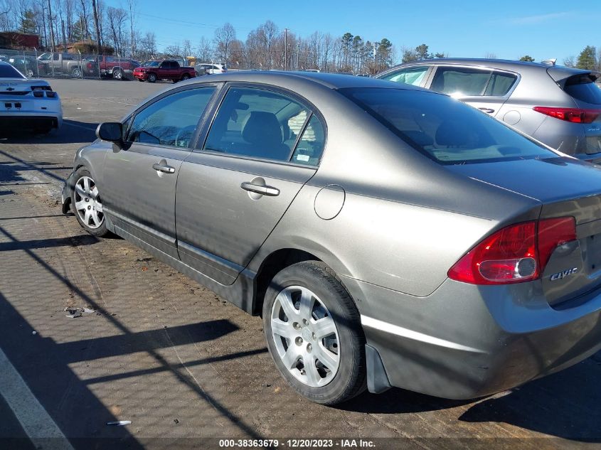 2008 Honda Civic Lx VIN: 2HGFA165X8H354083 Lot: 38363679