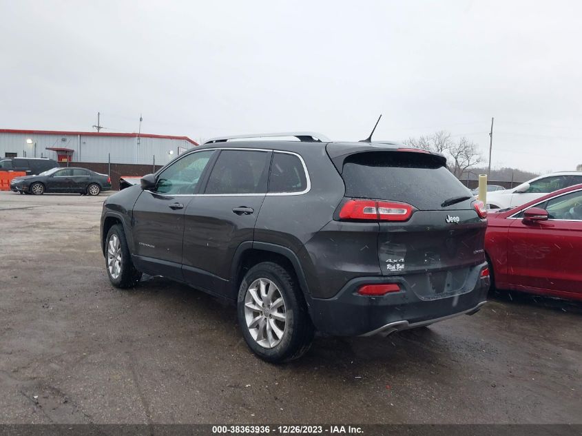 2014 Jeep Cherokee Limited VIN: 1C4PJMDS8EW282360 Lot: 38363936