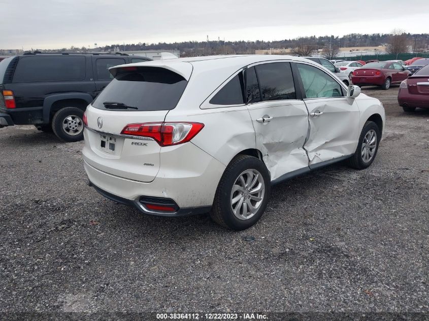 2016 Acura Rdx Tech Pkg/Tech/Acurawatch Plus Pkg VIN: 5J8TB4H54GL028599 Lot: 38364112