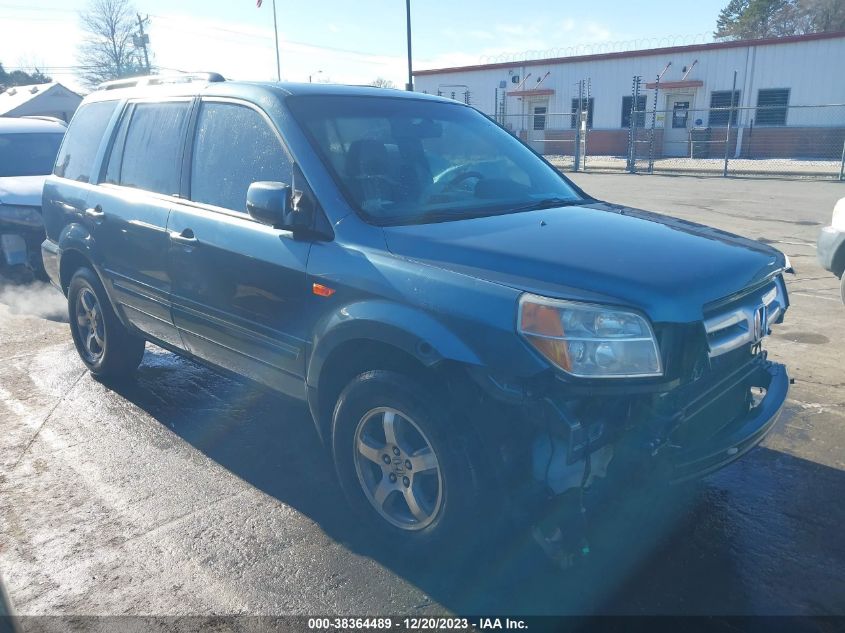 2006 Honda Pilot Ex-L VIN: 5FNYF28566B052448 Lot: 38364489