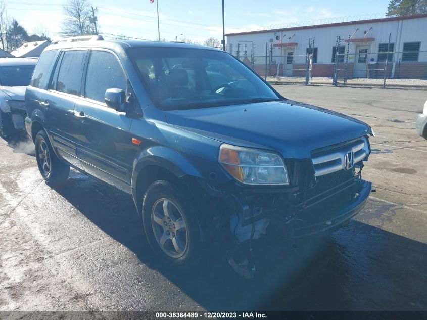 2006 Honda Pilot Ex-L VIN: 5FNYF28566B052448 Lot: 38364489