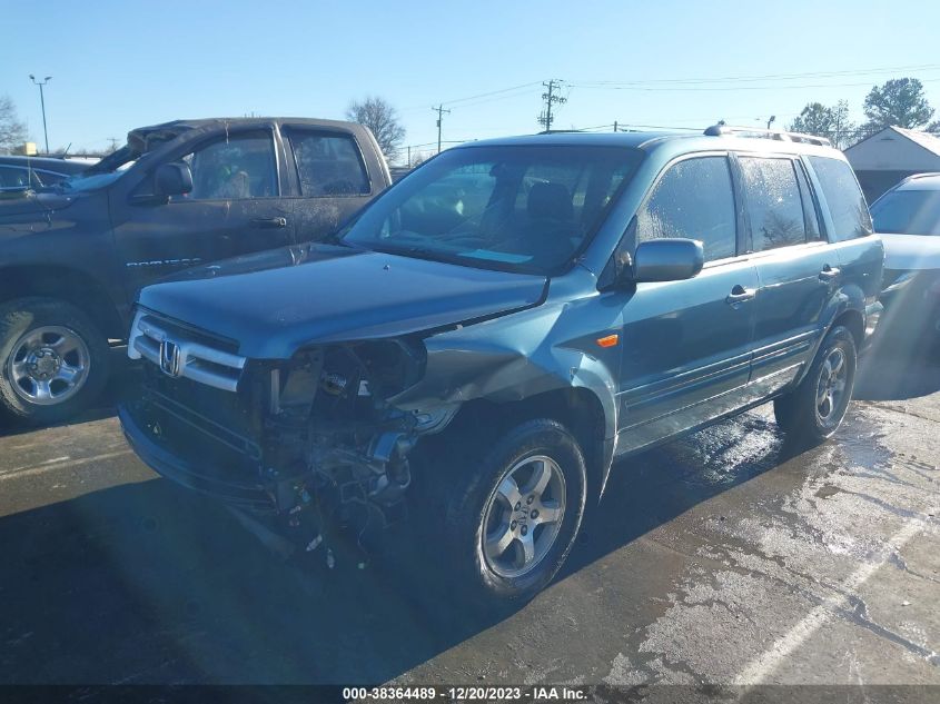 2006 Honda Pilot Ex-L VIN: 5FNYF28566B052448 Lot: 38364489