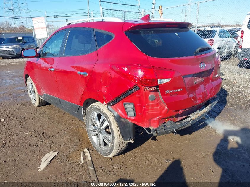 2014 Hyundai Tucson Limited VIN: KM8JU3AG2EU807802 Lot: 38364580